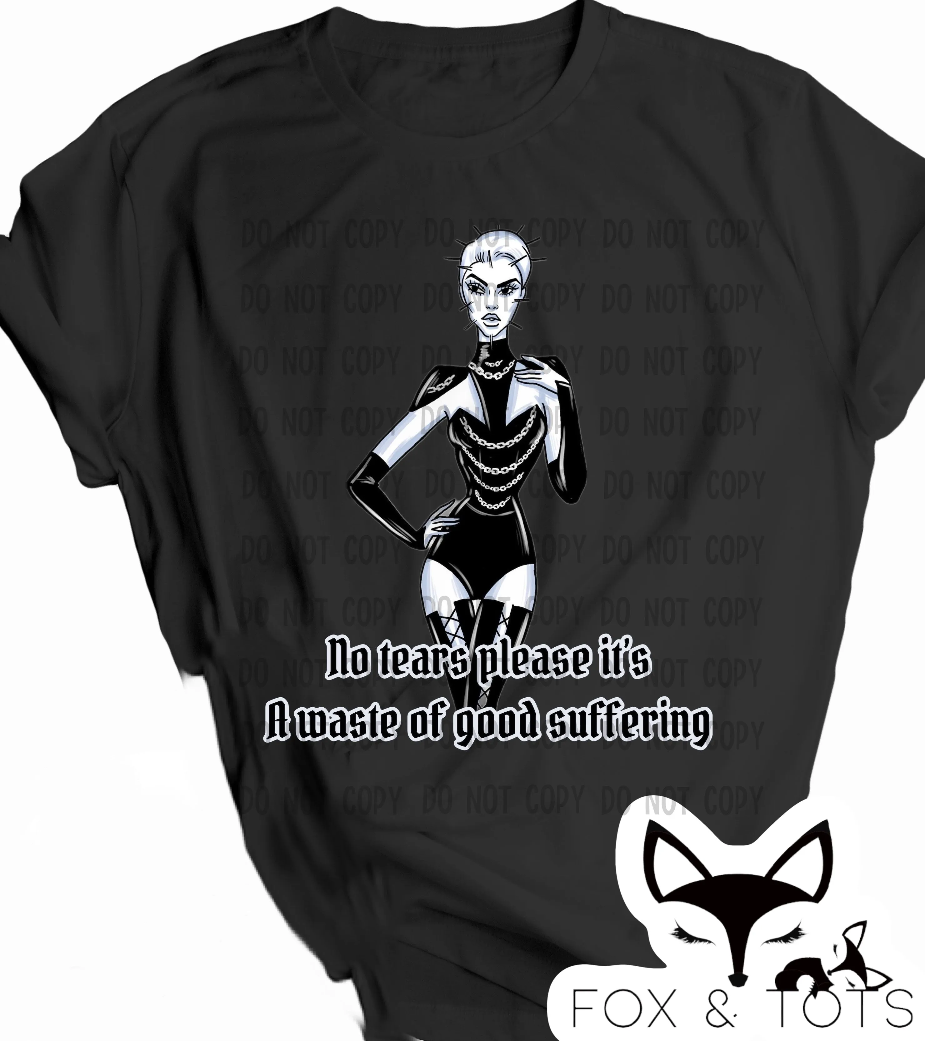 Horror girls no tears Pre order - Tee as Pictured 1.5 week tat