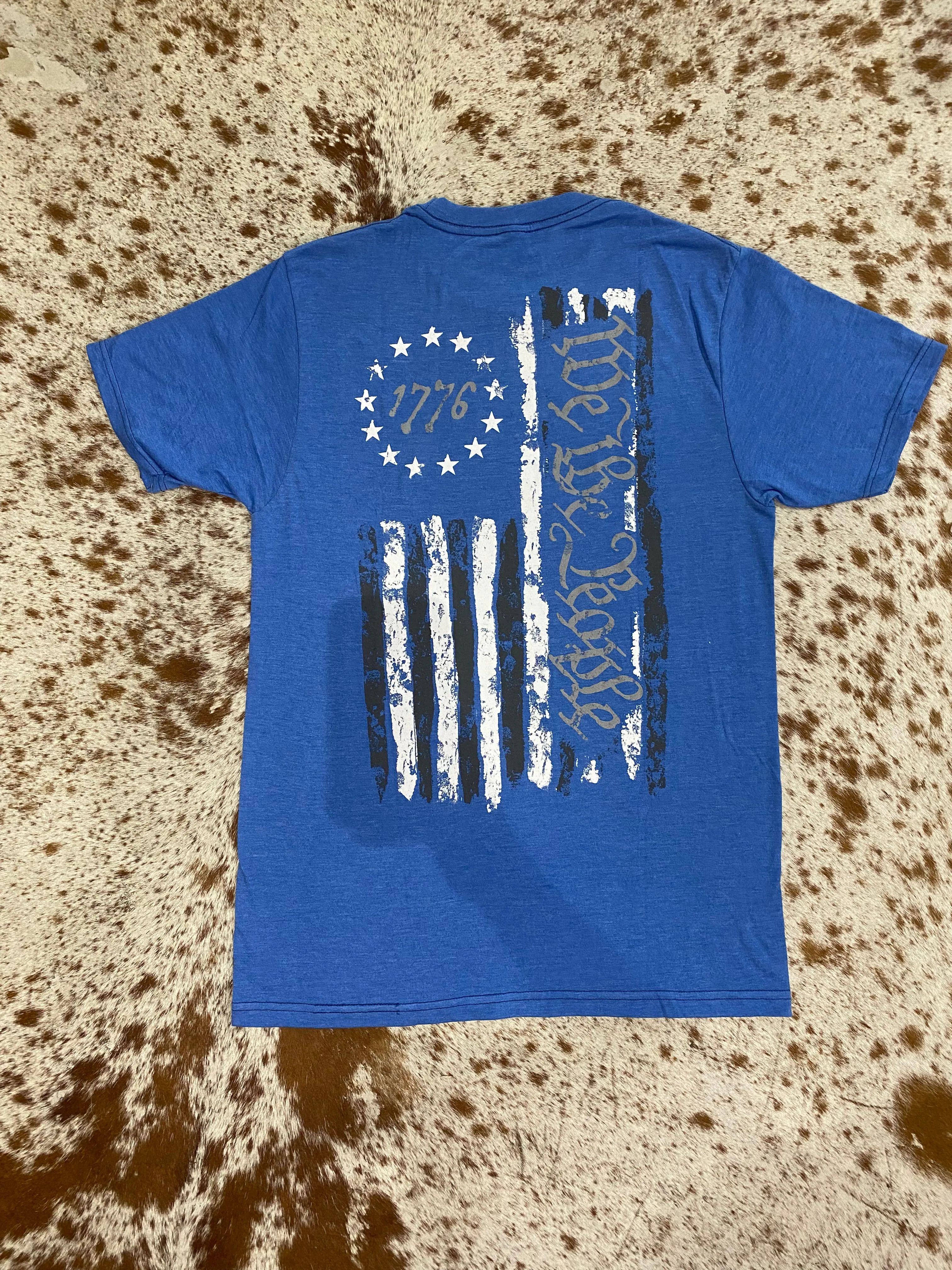Howitzer Grunge Tee in Electric Blue