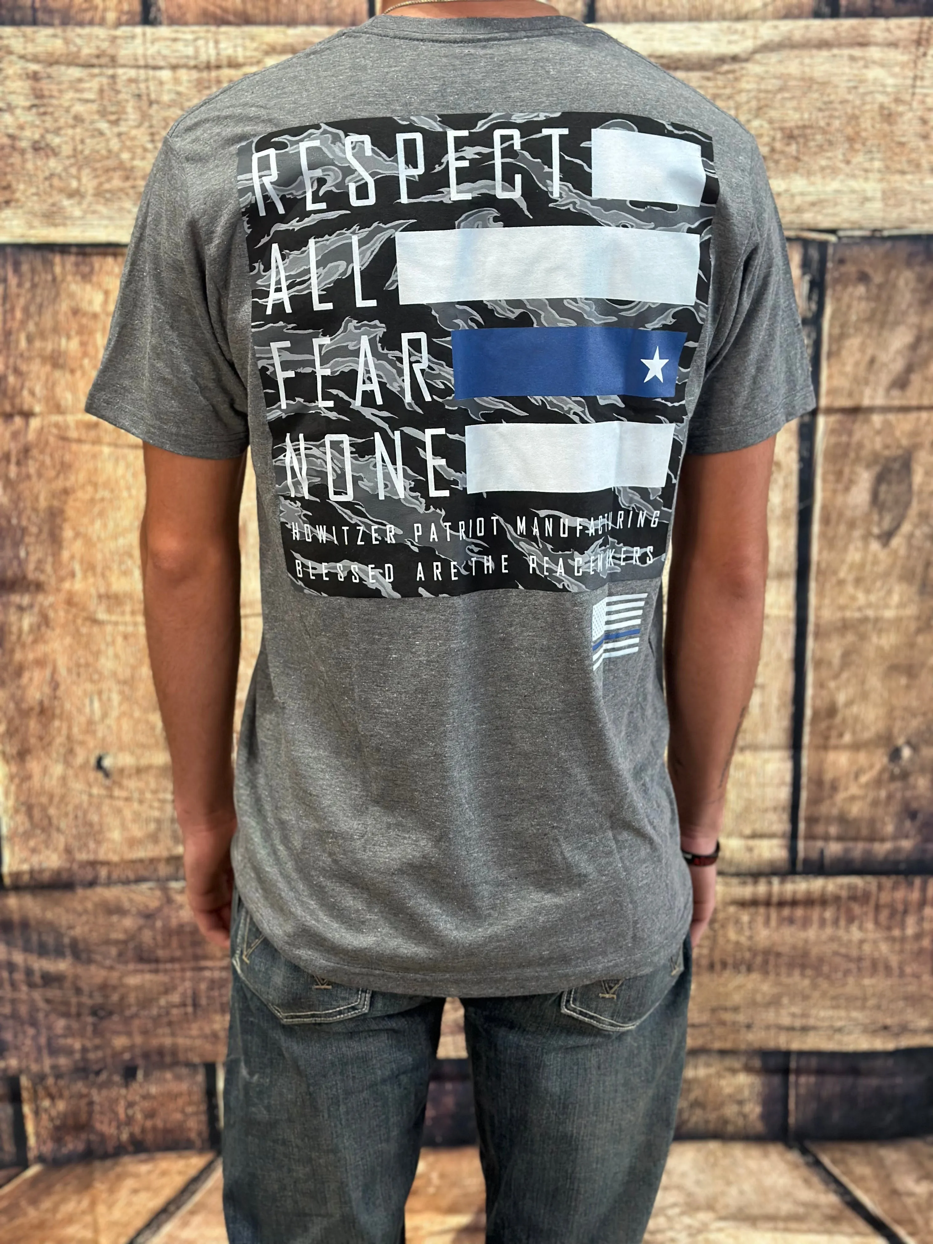 Howitzer No Fear Heather Grey Graphic Tee