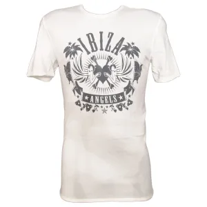 Ibiza Angels Classic Logo Cream Men's T-Shirt