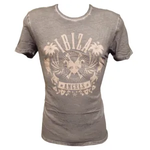 Ibiza Angels Classic Logo Men's Brown T-Shirt