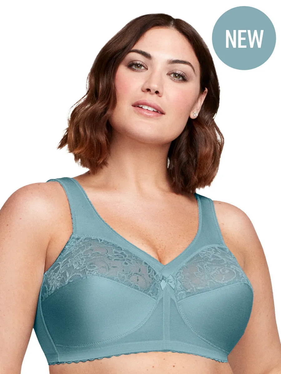 In Stock Glamorise Bra 1000 - Feel The Magic Wire-Free Support - Glacier