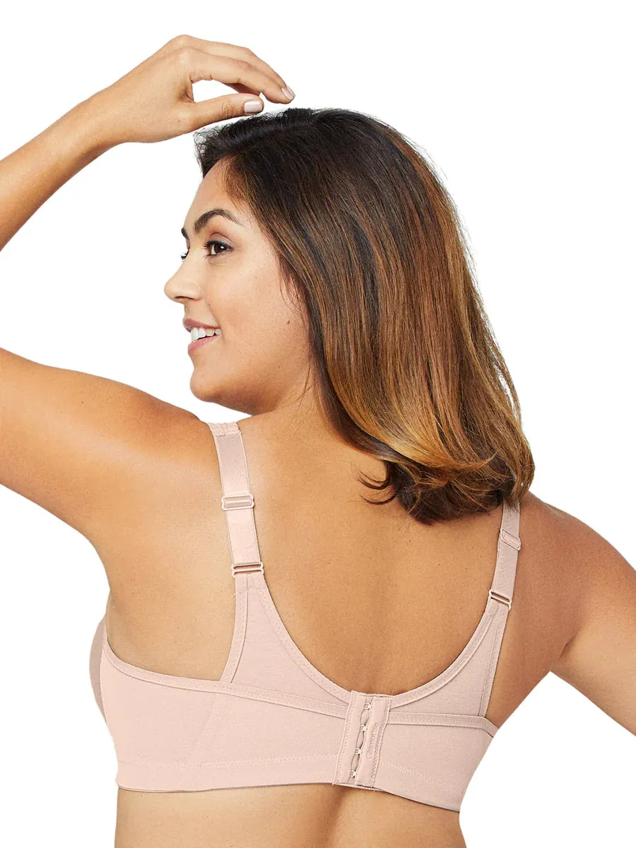 In Stock Glamorise Bra 1005 - Made To Move Wire-Free Support Bra - Beige