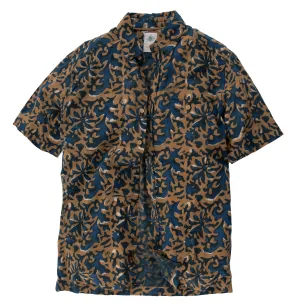 Indigo Block Print Shirt