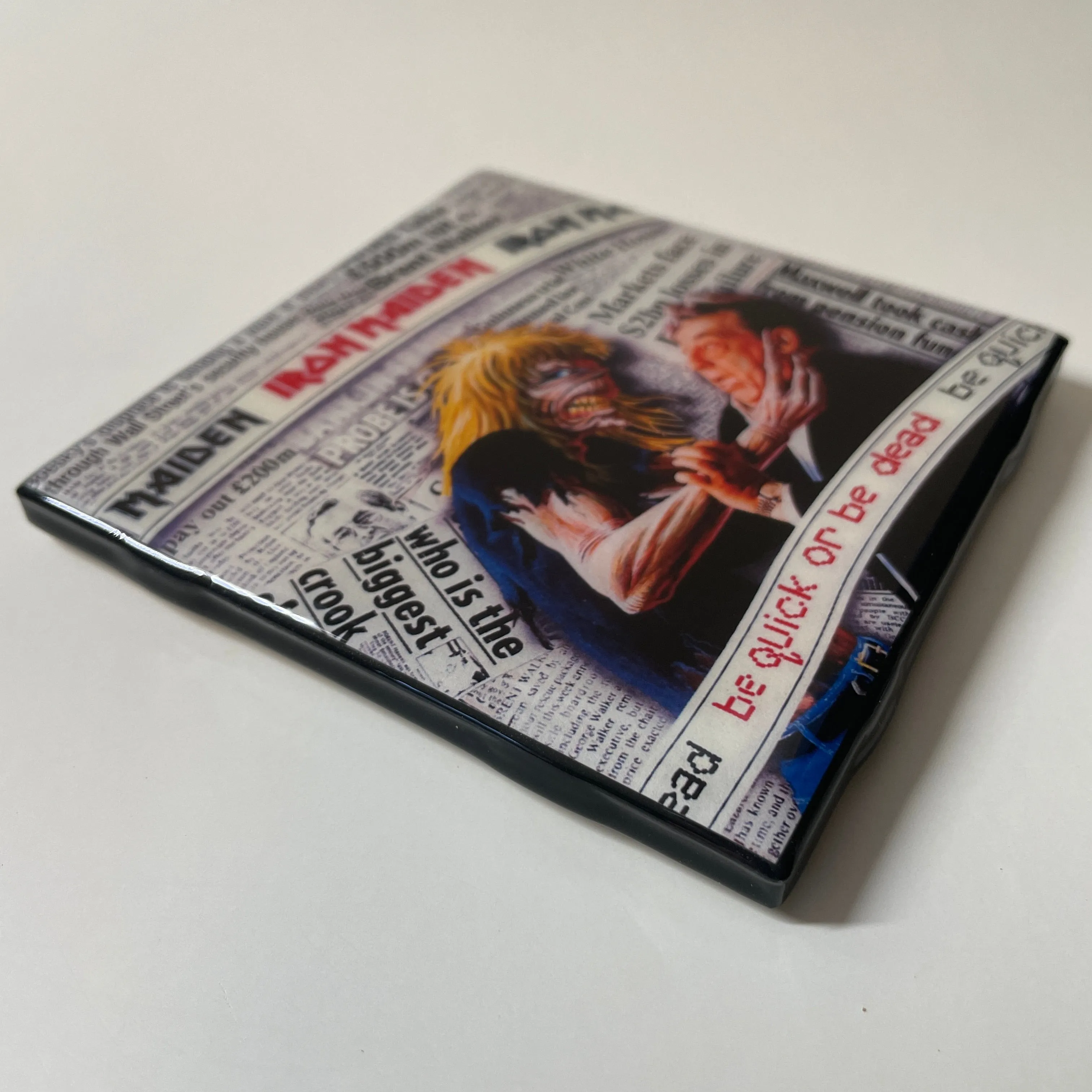 IRON MAIDEN Be Quick Or Be Dead Coaster Custom Ceramic Tile