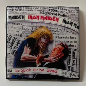 IRON MAIDEN Be Quick Or Be Dead Coaster Custom Ceramic Tile