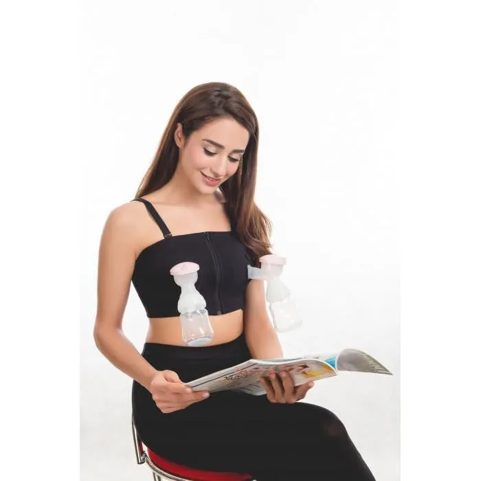 Isa Uchi Hands Free Breast Pump Bra - Black