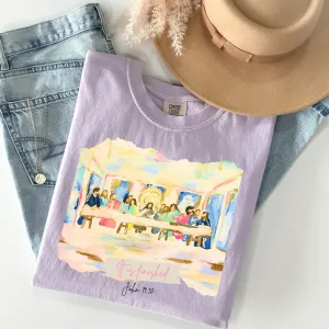 It is Finished Pigment Dyed Orchid Tee