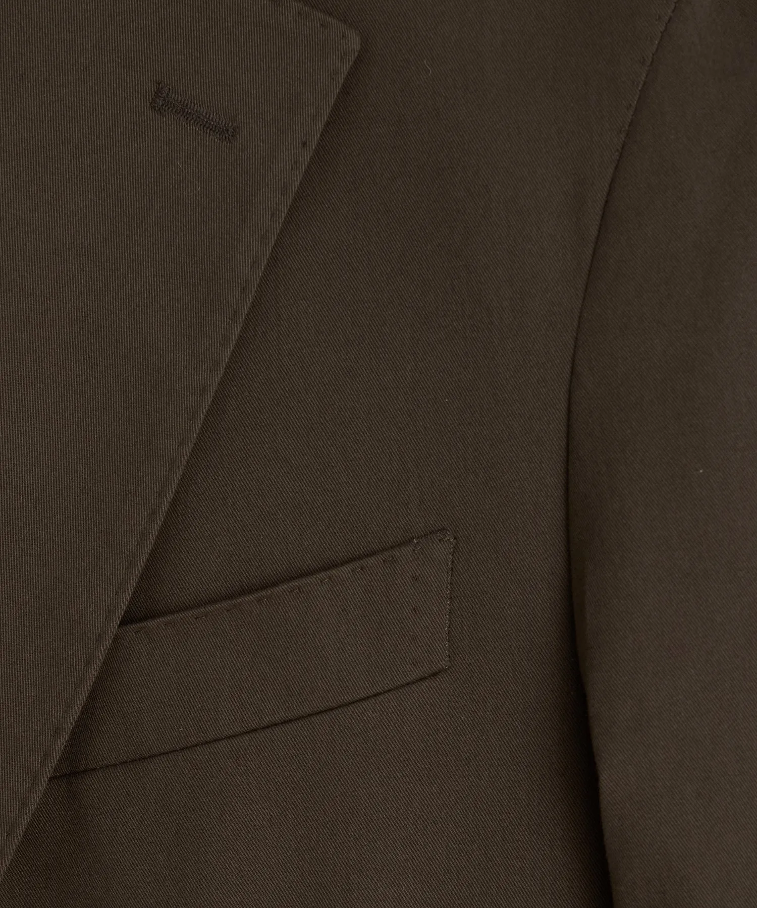 Italian Cotton Sport Coat in Dark Brown