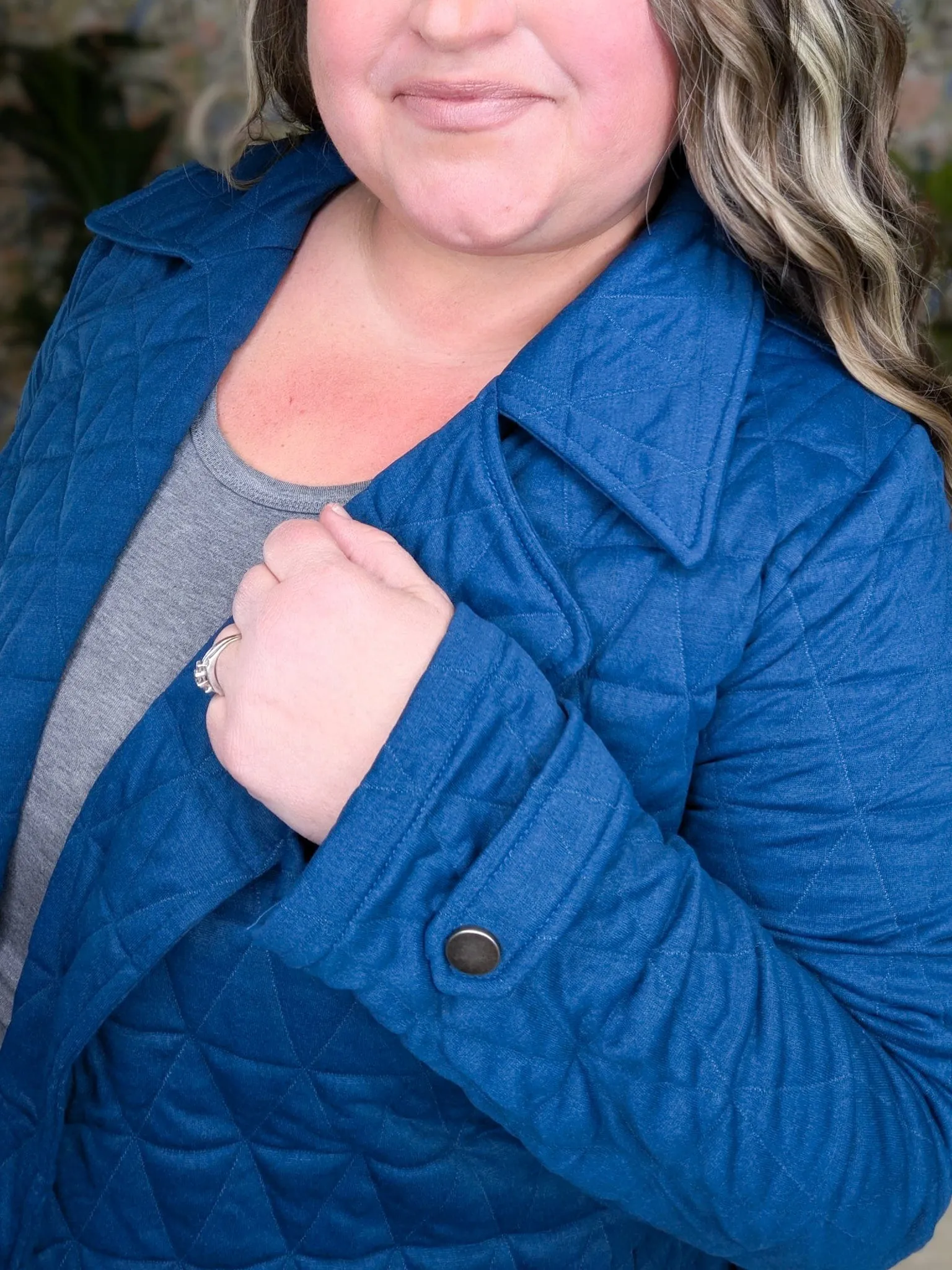 Ivy Quilted Sweatshirt Jacket w/Tie Waist (2 Colors)