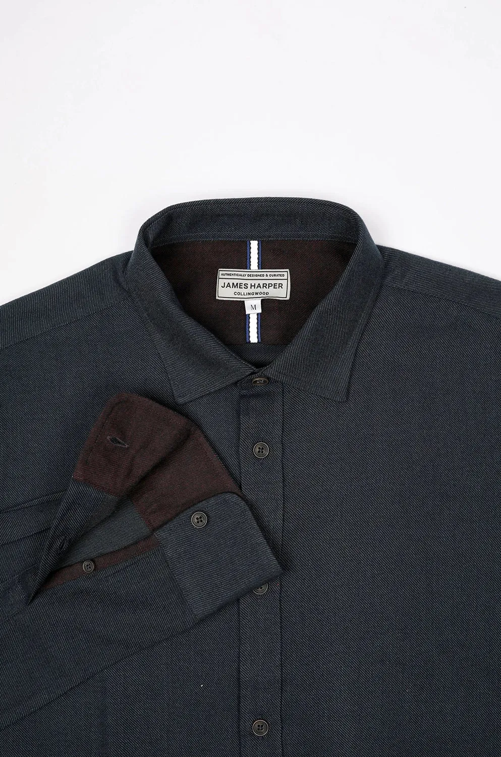 JAMES HARPER 2 TONE TWILL L/S SHIRT JHS582