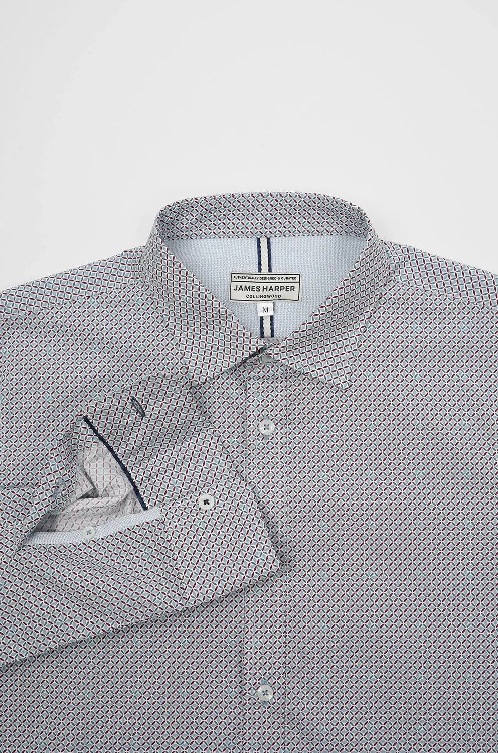 JAMES HARPER FAIRBANKS GEO PRINT L/S SHIRT JHS592