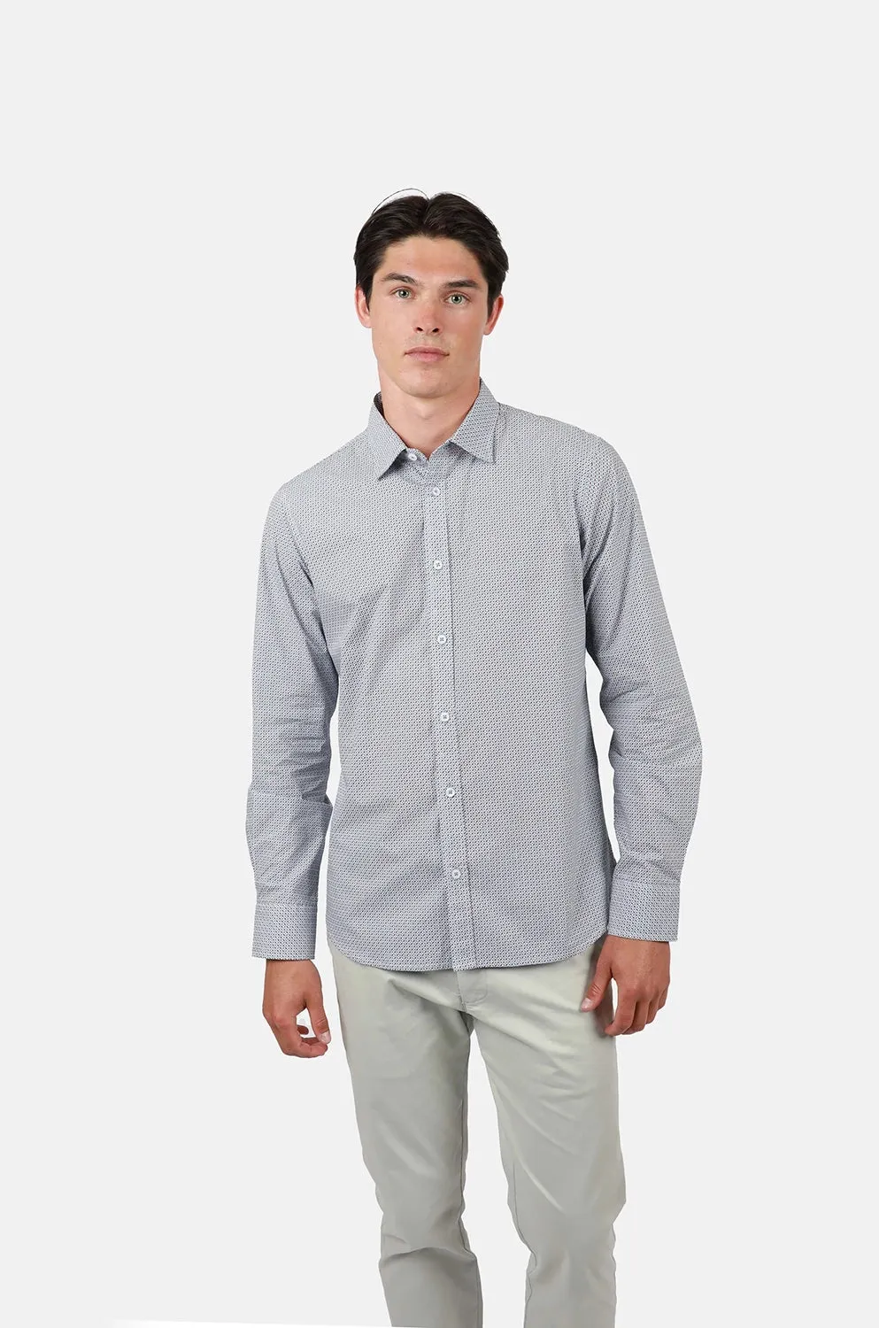 JAMES HARPER FAIRBANKS GEO PRINT L/S SHIRT JHS592