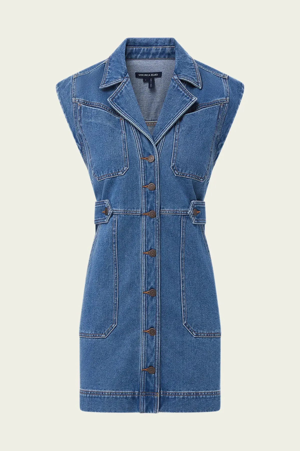 Jax Denim Shirtdress in Light Cornflower