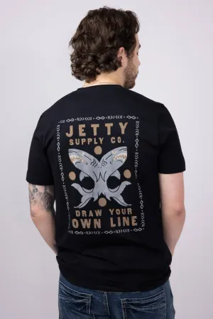 Jetty Thrash T-Shirt for Men in Black | S25THRA-M10001BLK