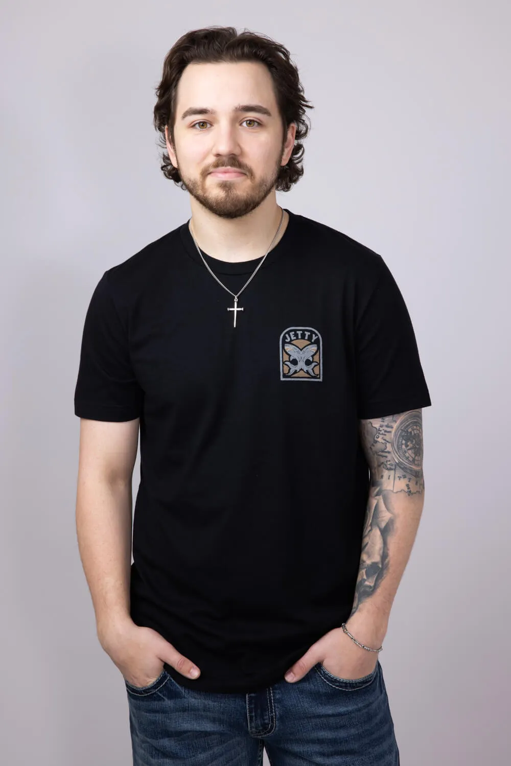Jetty Thrash T-Shirt for Men in Black | S25THRA-M10001BLK