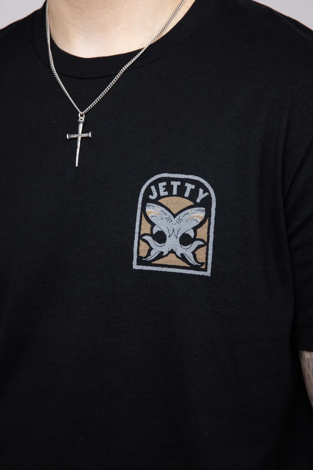 Jetty Thrash T-Shirt for Men in Black | S25THRA-M10001BLK
