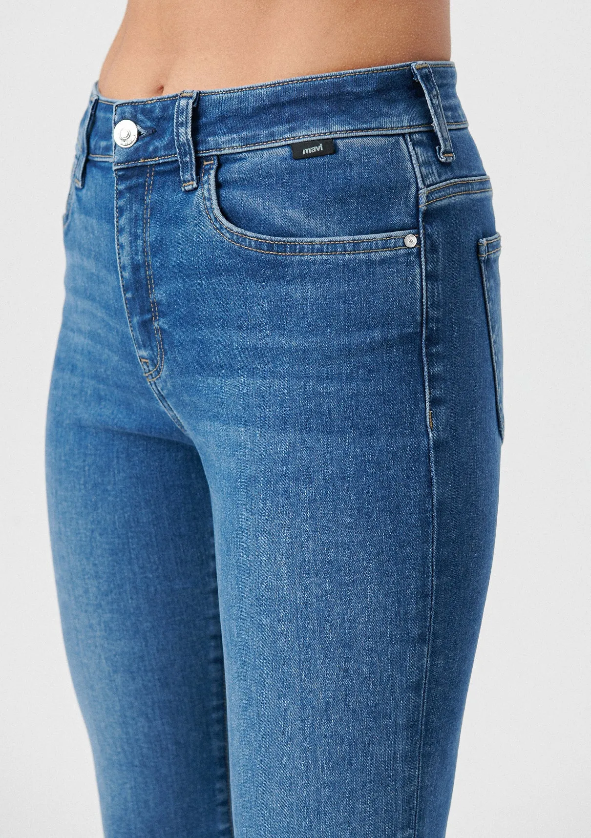 Kendra Mid Brushed Stretch Jean Pants