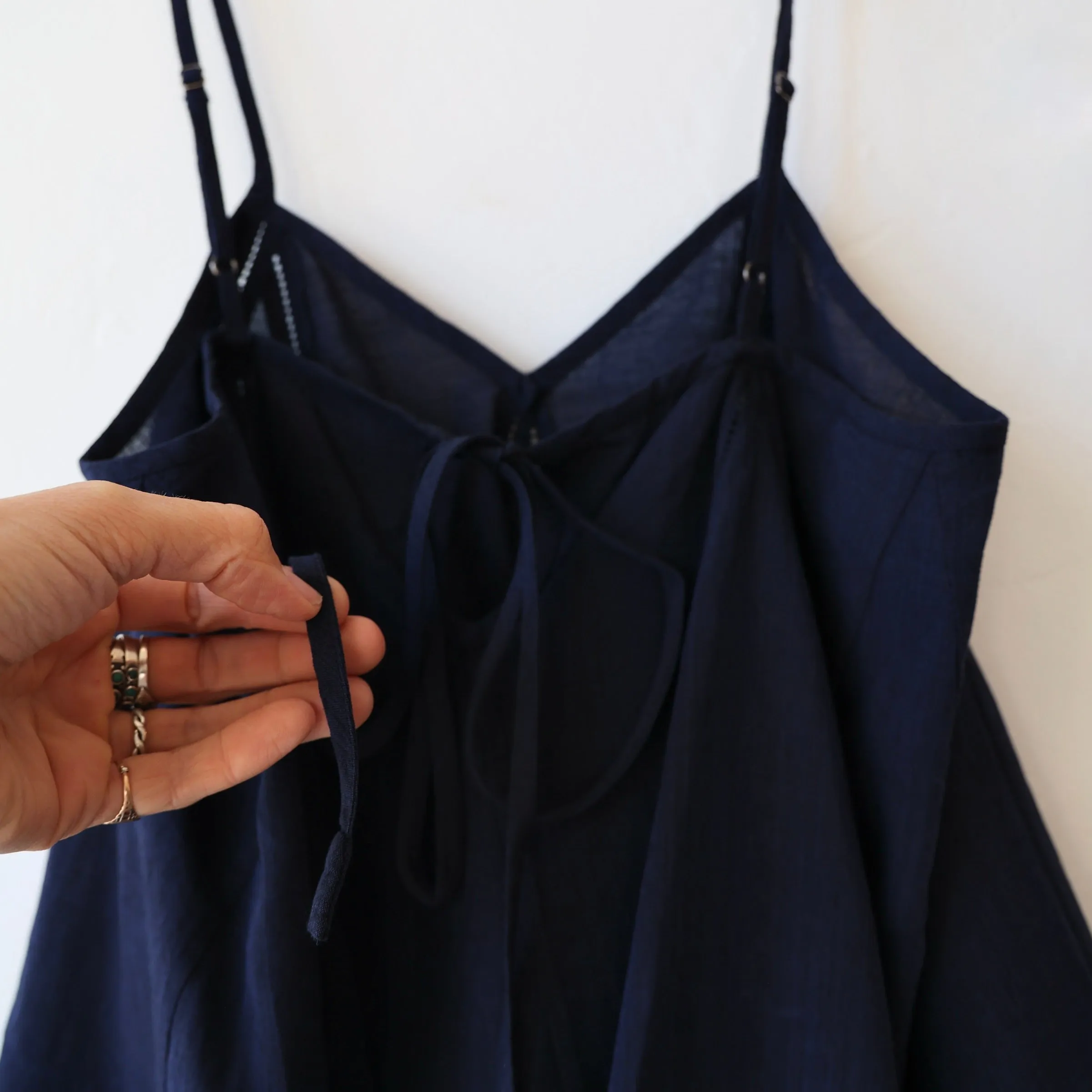 Khadi and Co. Strappy Top - Dark Indigo