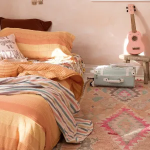 Kids Bunk Quilt & Shams - Marigold Mixed Gingham