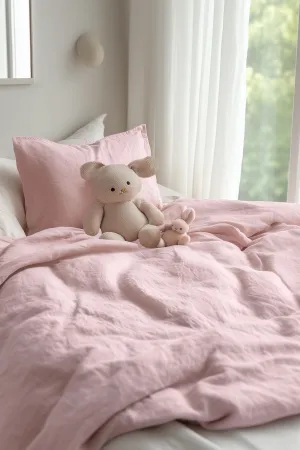 Kids Duvet Cover Set - Pink
