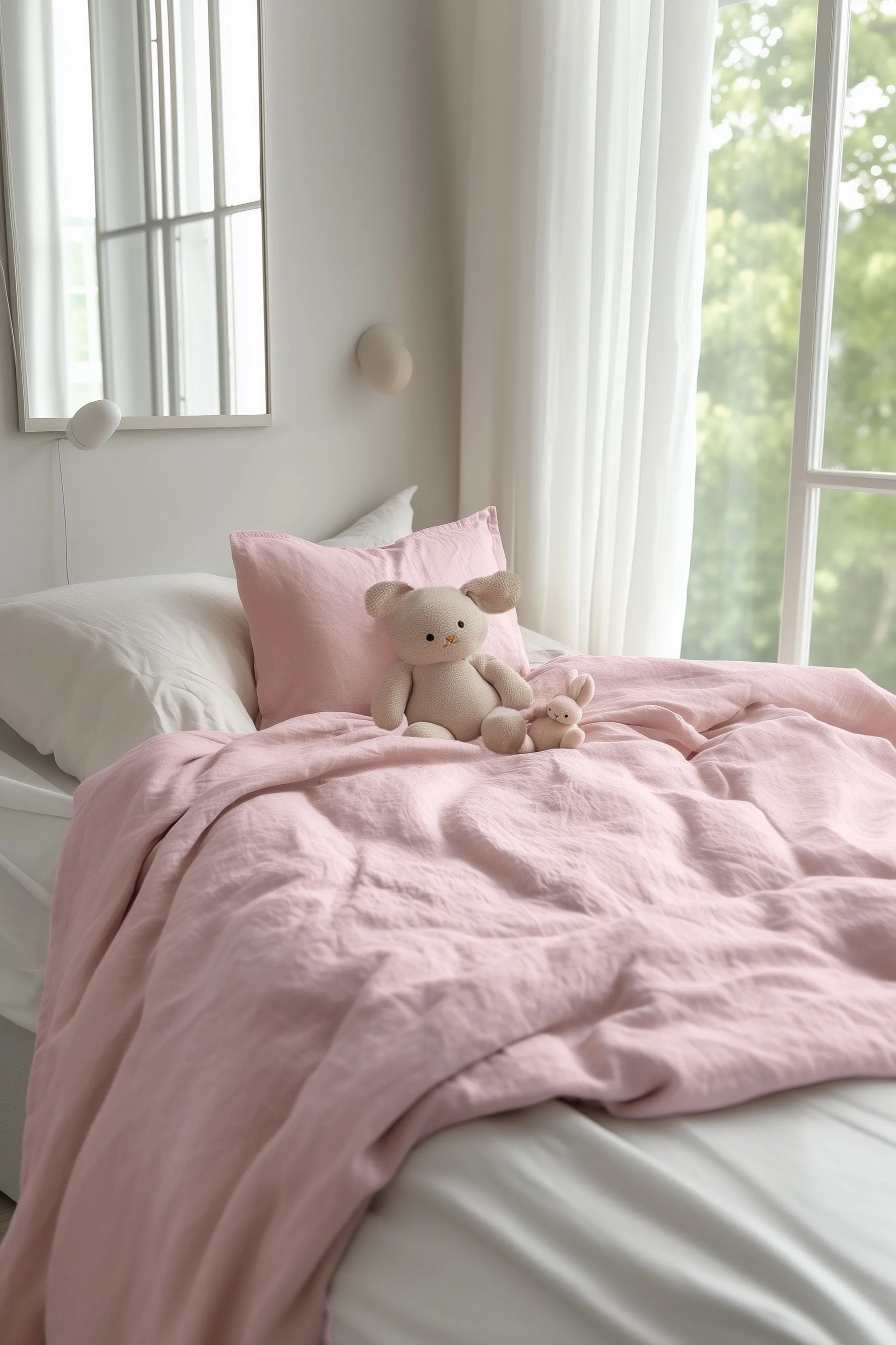 Kids Duvet Cover Set - Pink