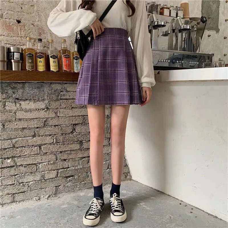 Korean plaid skirt KF81158