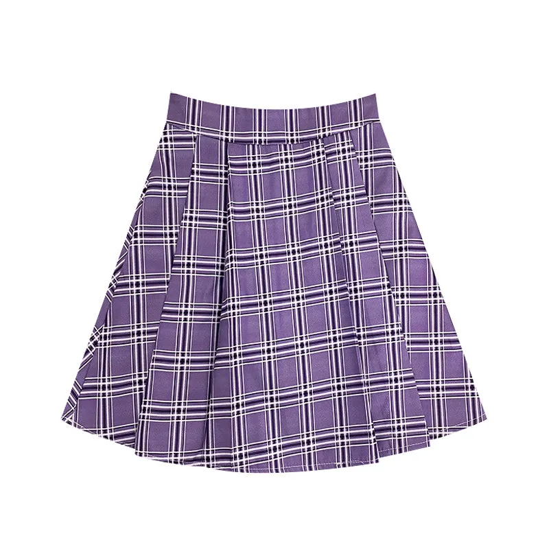 Korean plaid skirt KF81158
