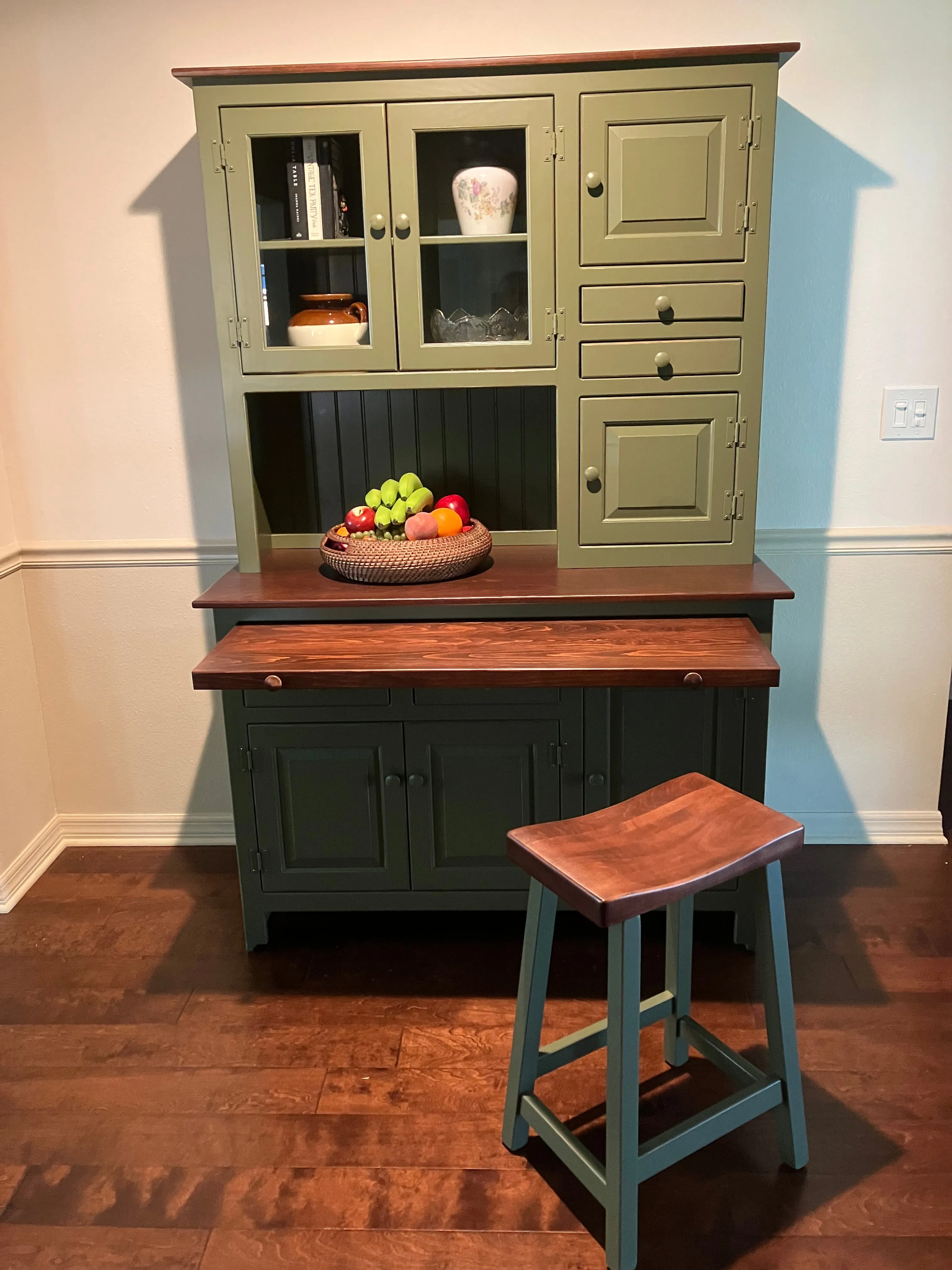 Lancaster - Amish Large Hoosier Cabinet (SHIPS OUT IN 4-8 WEEKS)