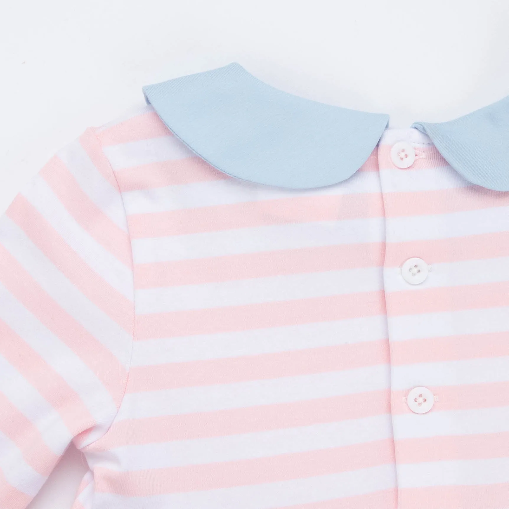 Lauren Dress, Light Pink Stripe