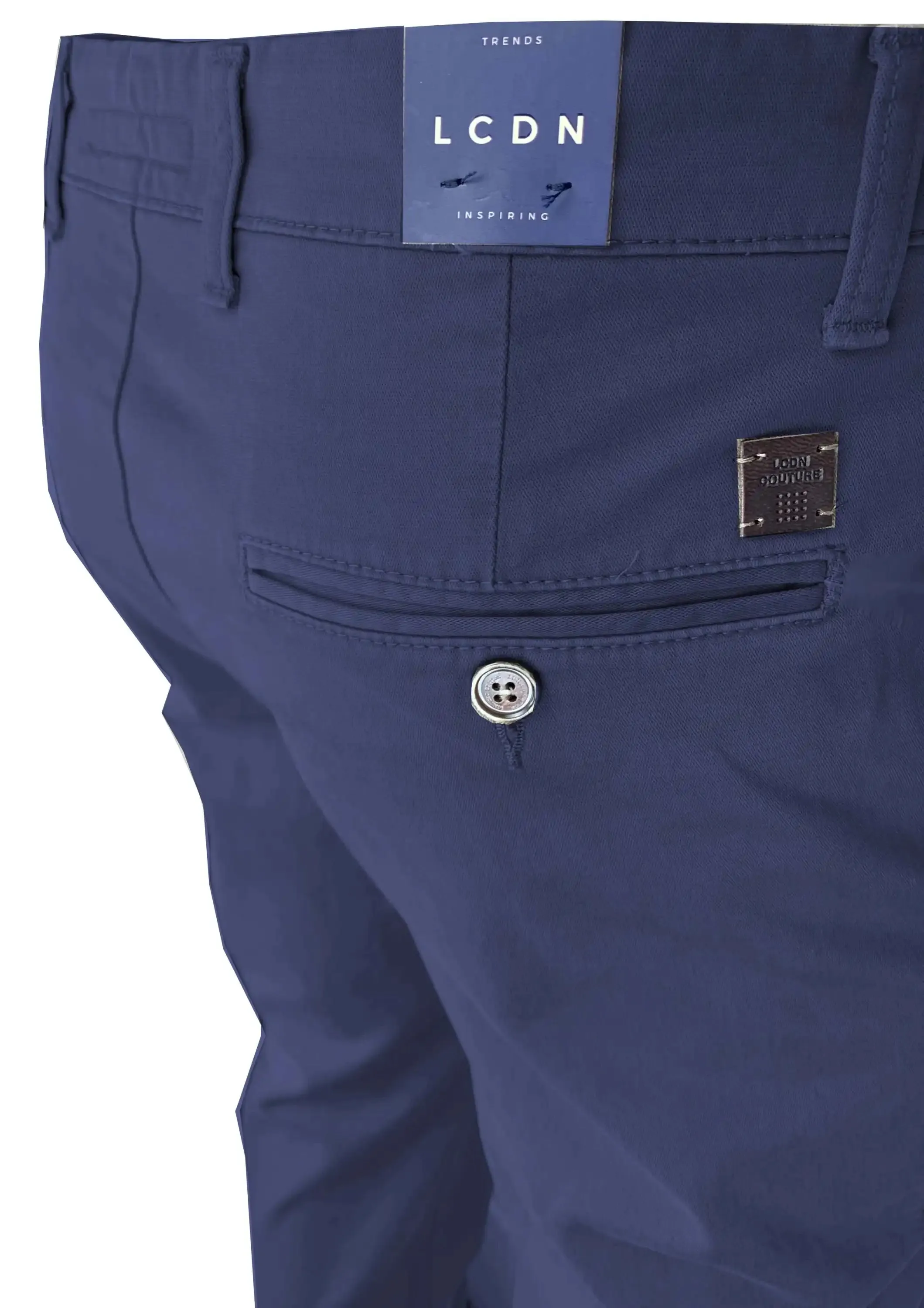 LCDN By Nalo Luigi Stretch Mens Chino Trousers Navy