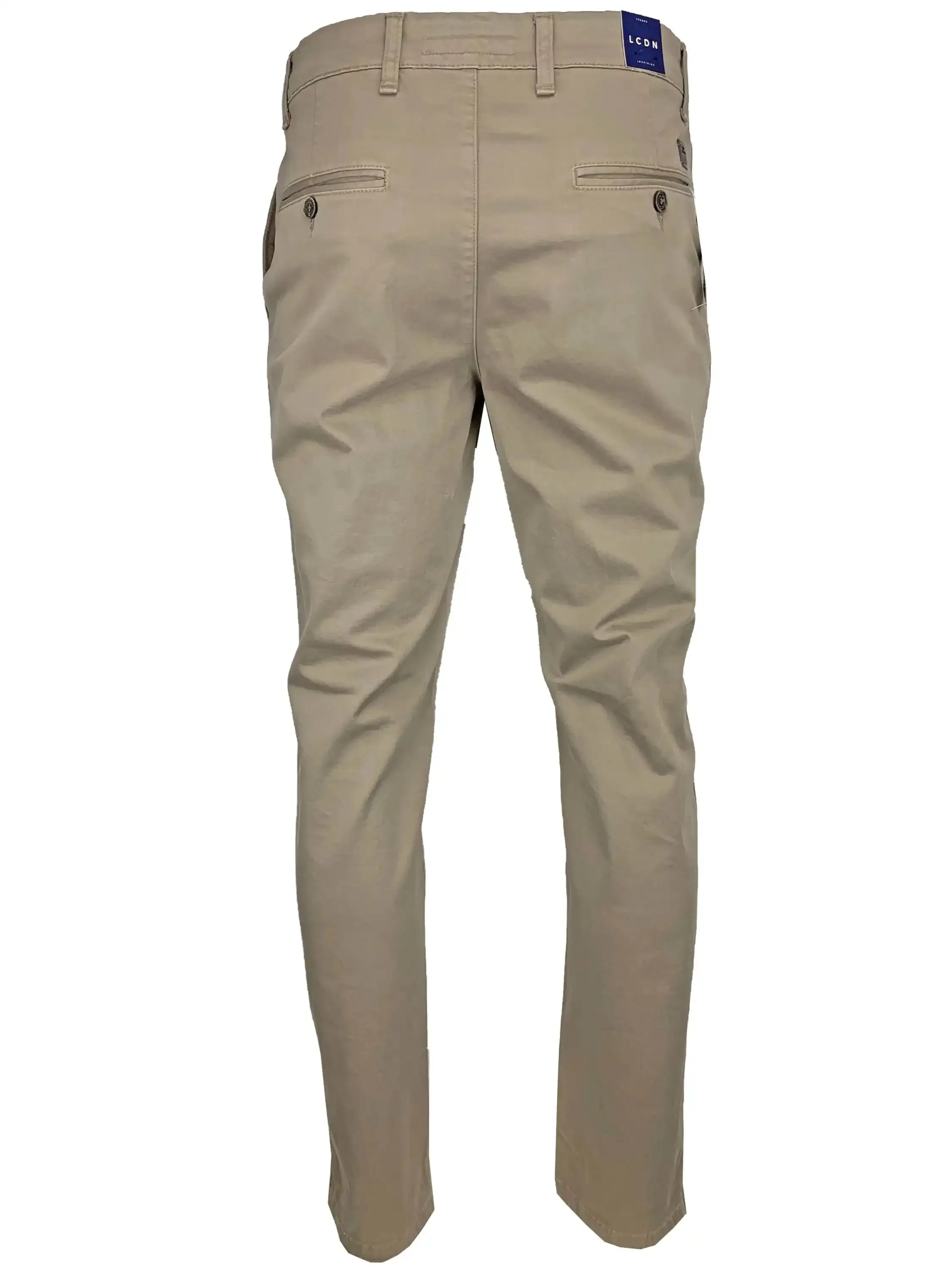 LCDN Luigi Stretch Mens Chino Trousers Taupe