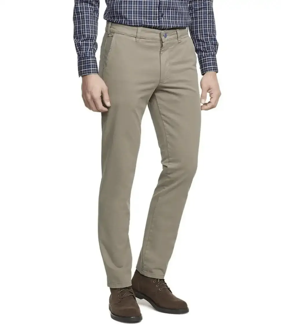 LCDN Luigi Stretch Mens Chino Trousers Taupe