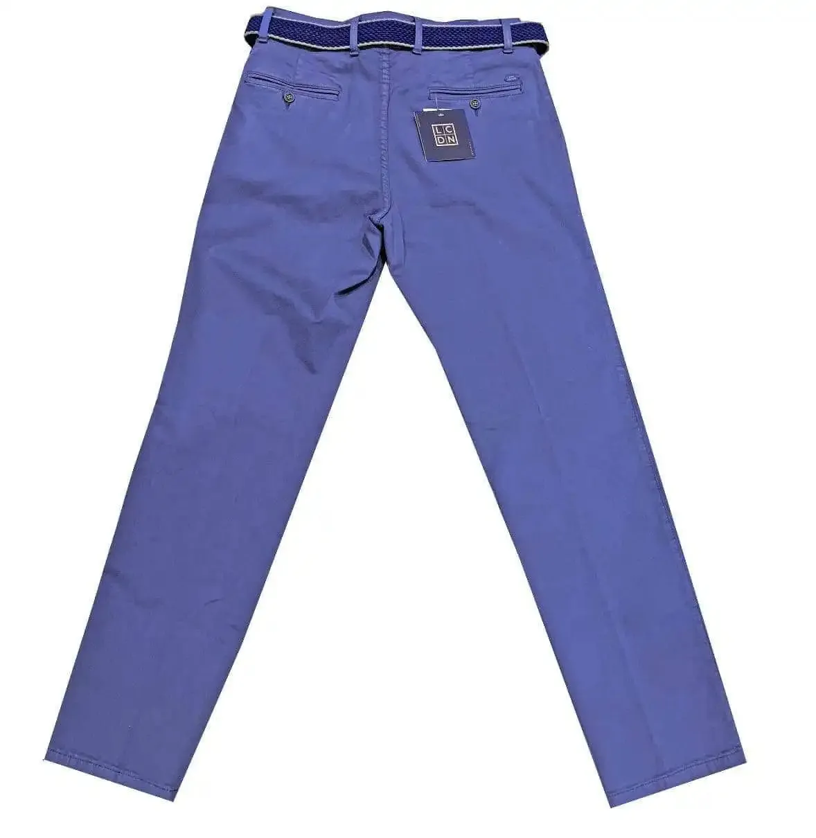 LCDN Men's Stretch Fit Chino Trousers Light Blue