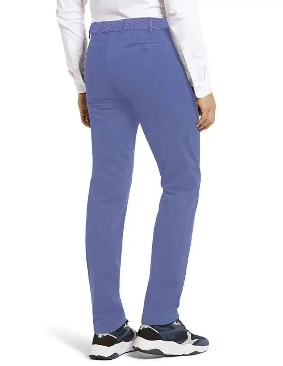 LCDN Men's Stretch Fit Chino Trousers Light Blue