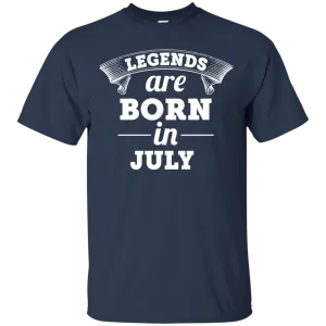 Legends are born in July Shirt, Hoodie, Tank