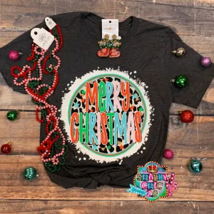 Leopard Merry Christmas Tee