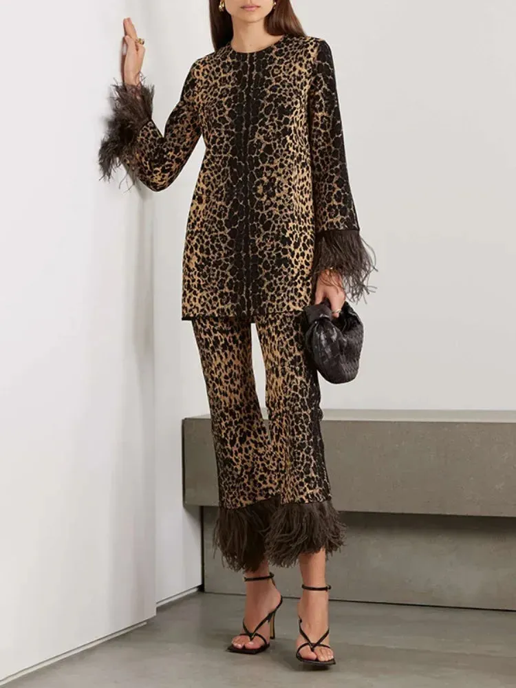 Leopard Printed Pant Sets