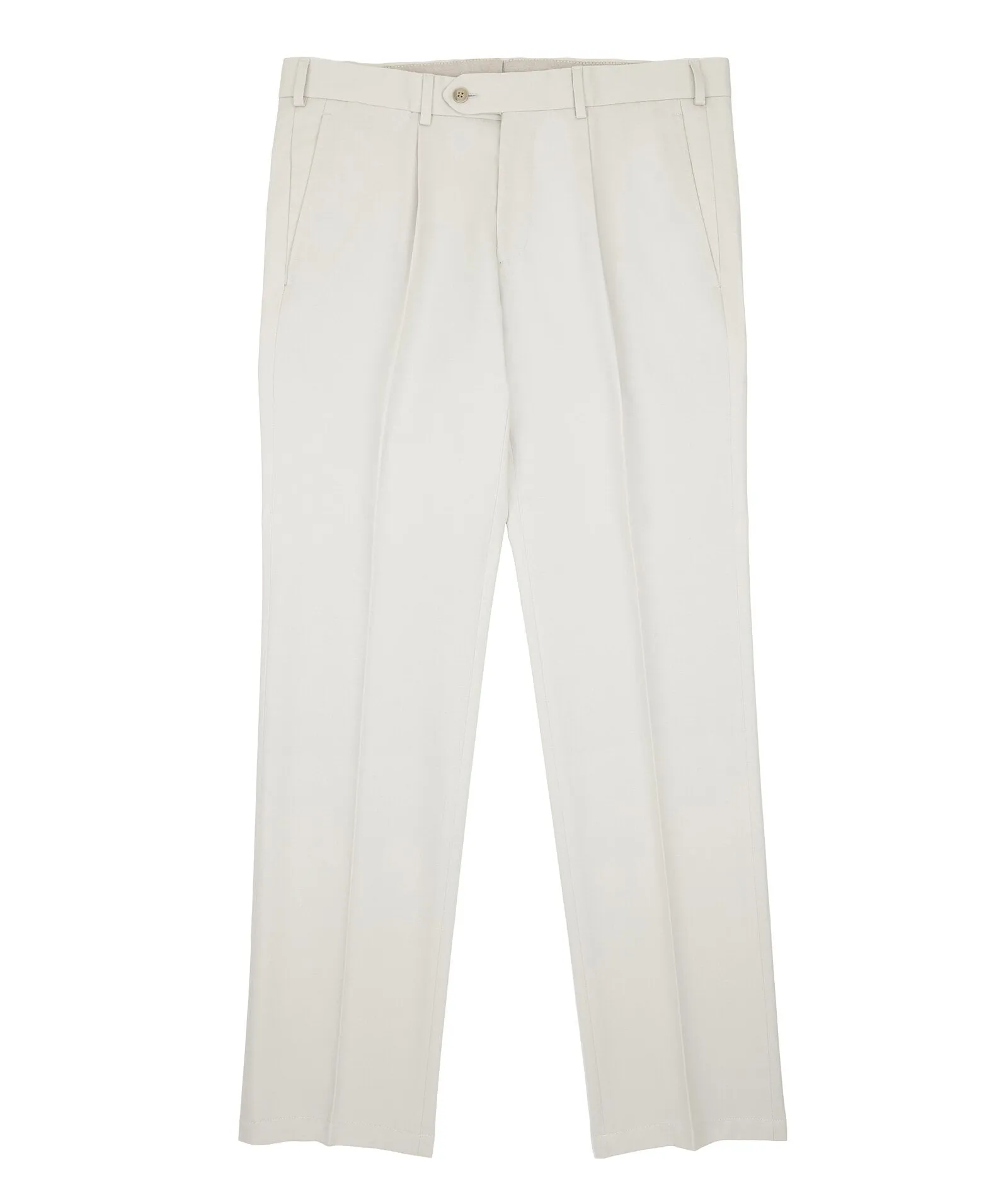 Light Beige Cotton Cashmere Chinos
