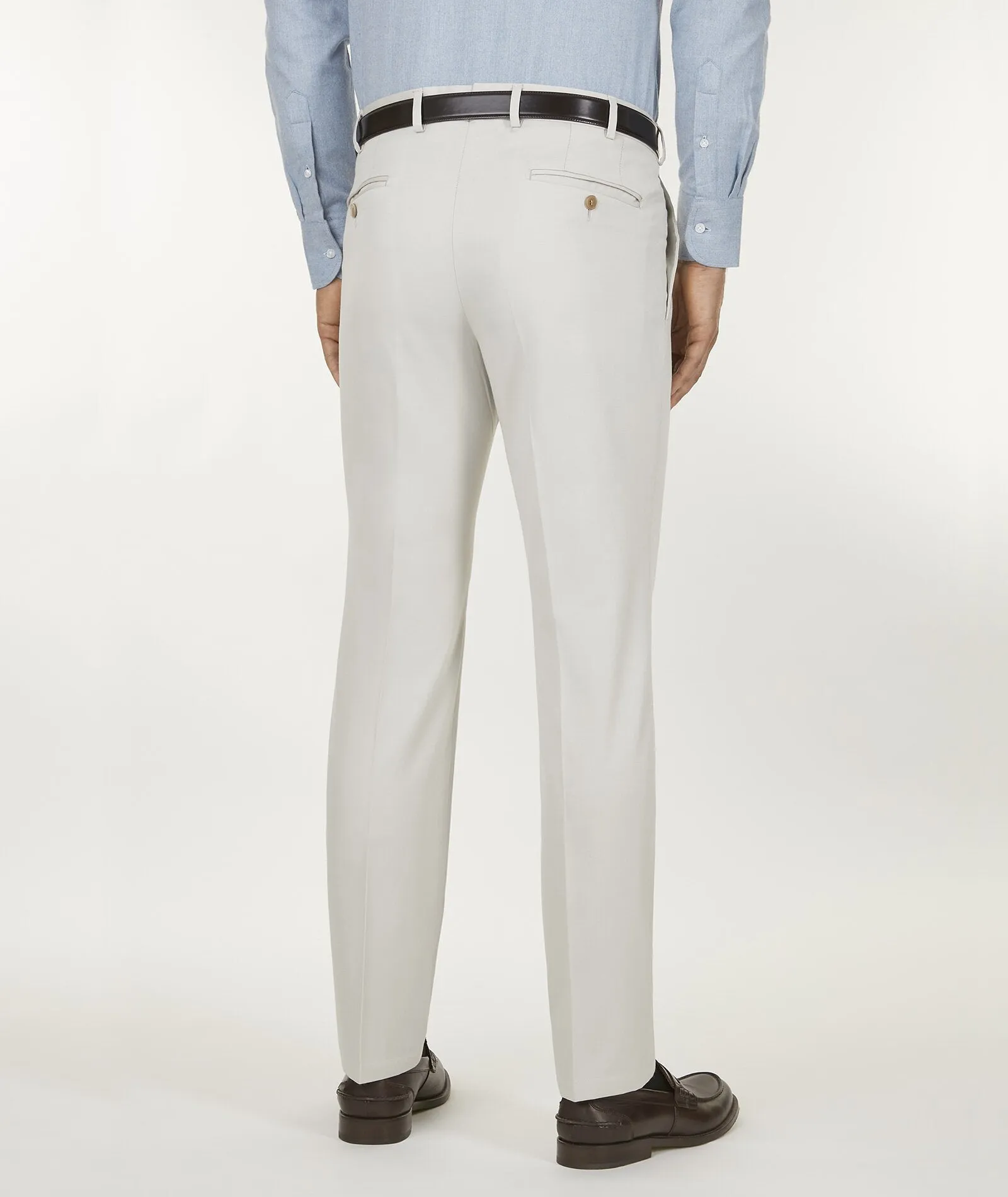 Light Beige Cotton Cashmere Chinos
