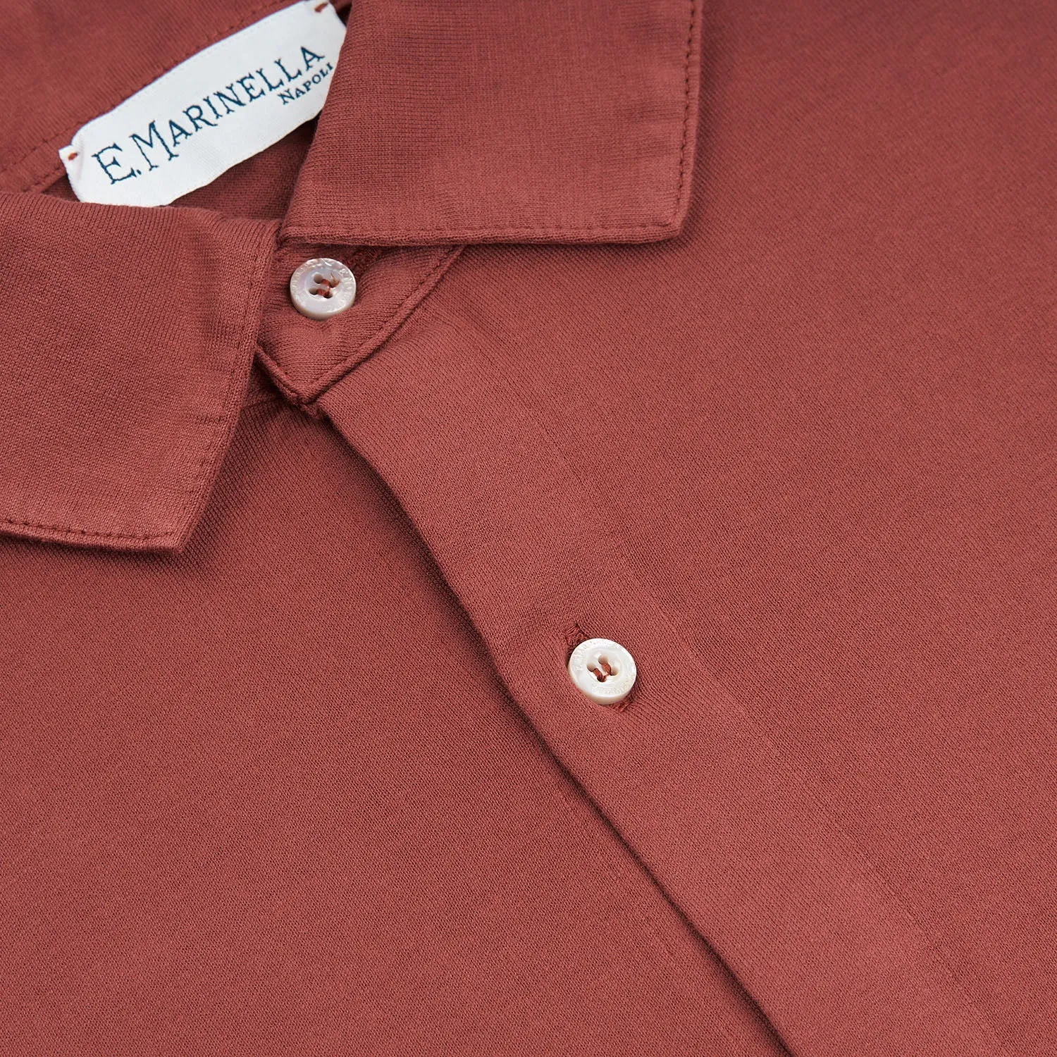 LIGHT BROWN LONG SLEEVE POLO