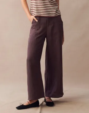 Little Lies Jude Linen Pants - Cherry
