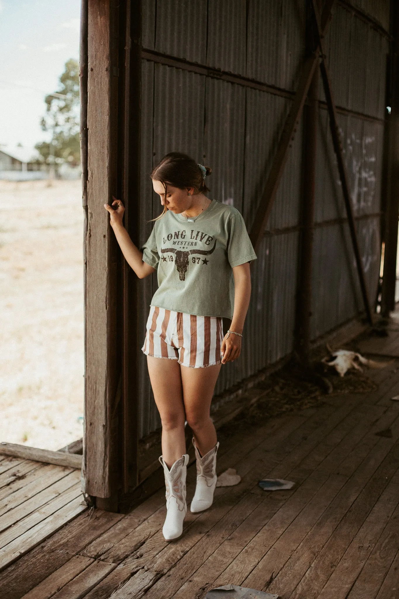 Long Live Western Cropped Tee