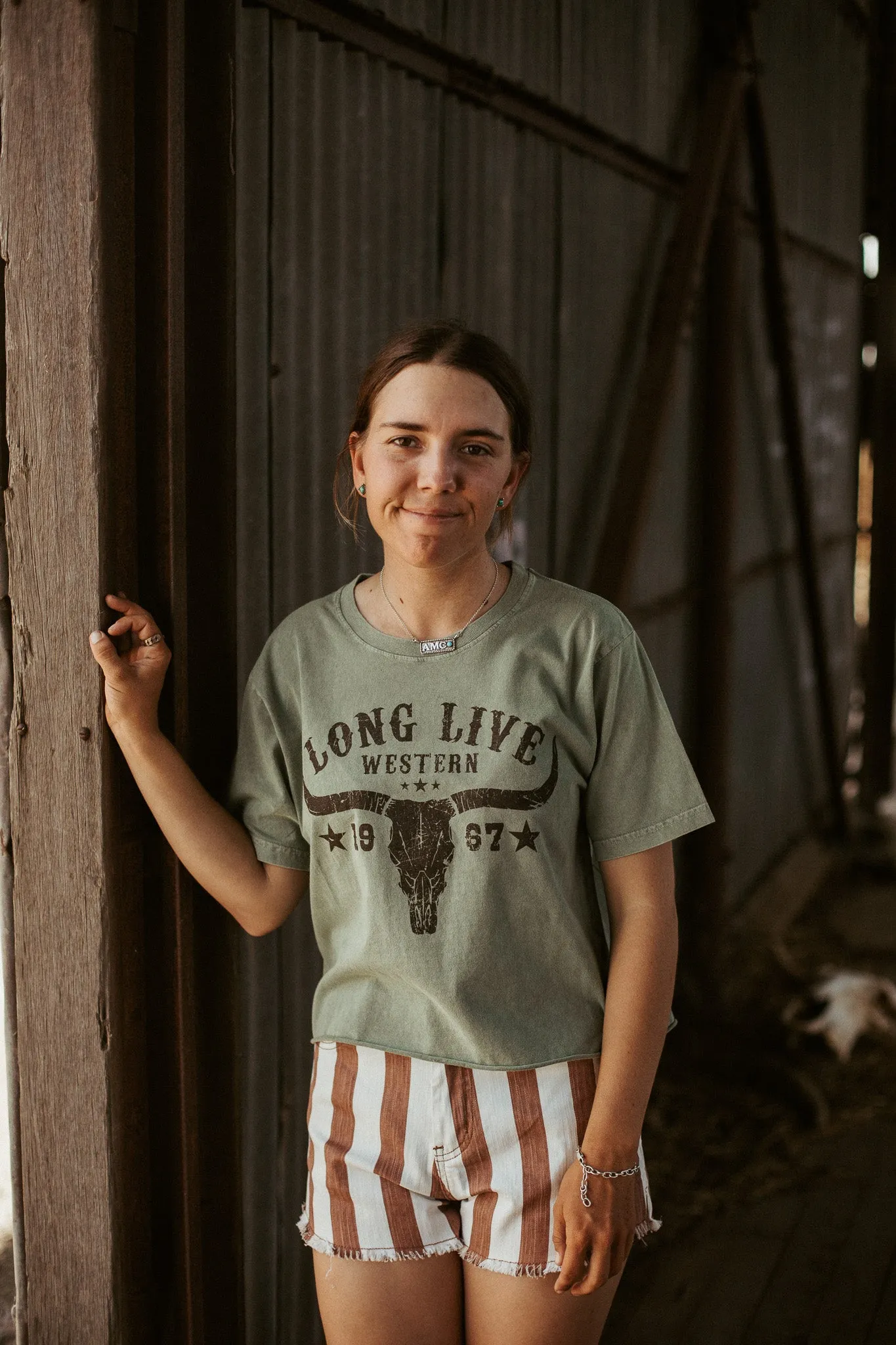 Long Live Western Cropped Tee