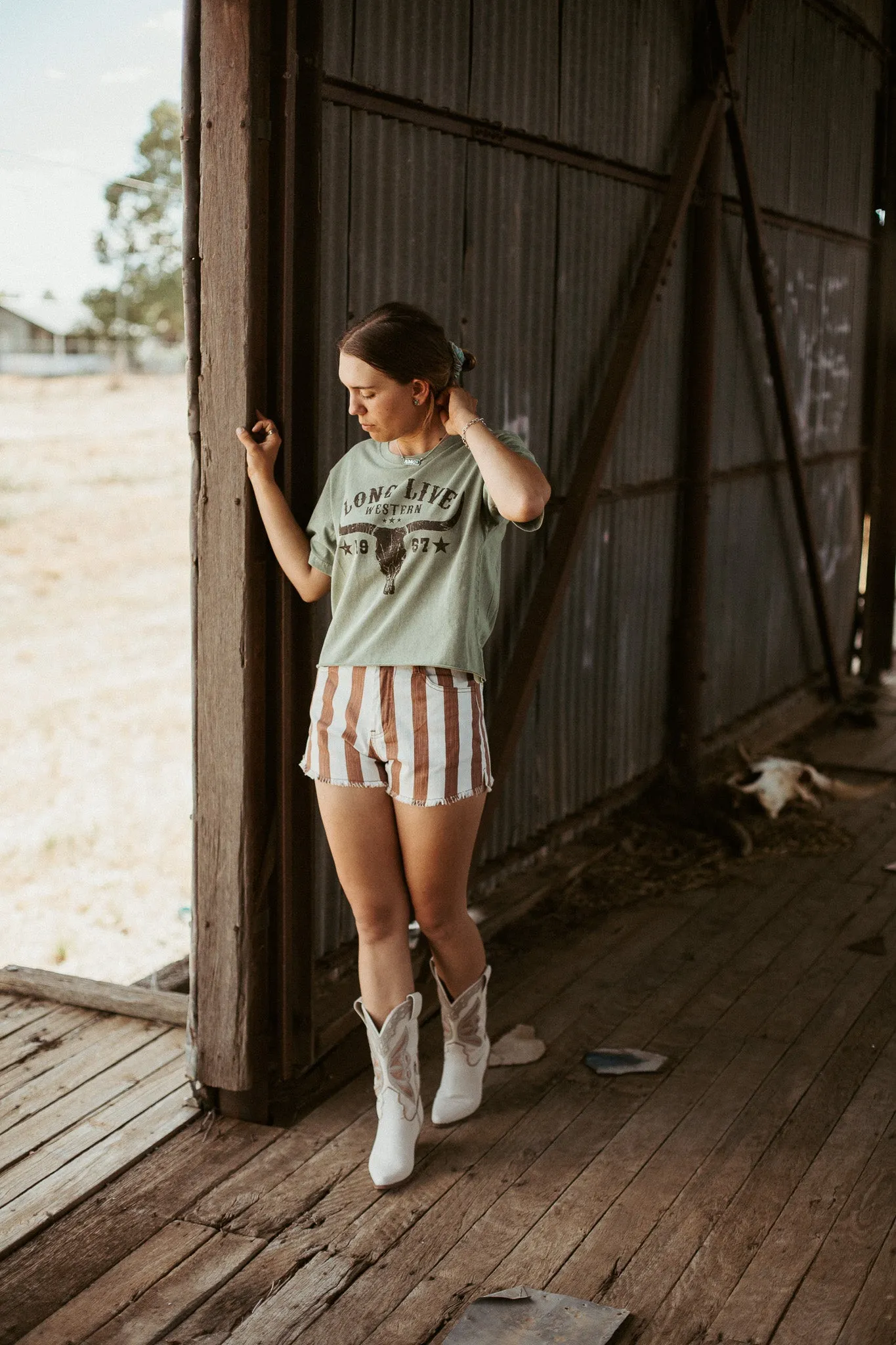 Long Live Western Cropped Tee