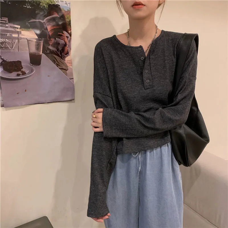 Long Sleeve Stylish Simple Shirt