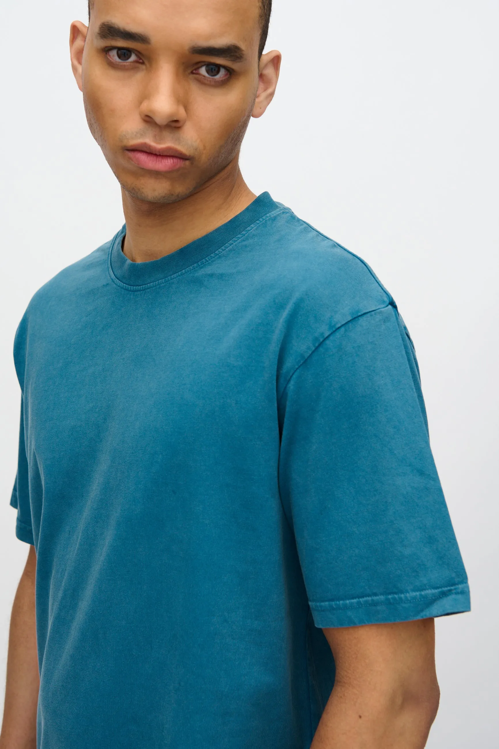 Lono short sleeved t-shirt 3412 - Blue Ashes