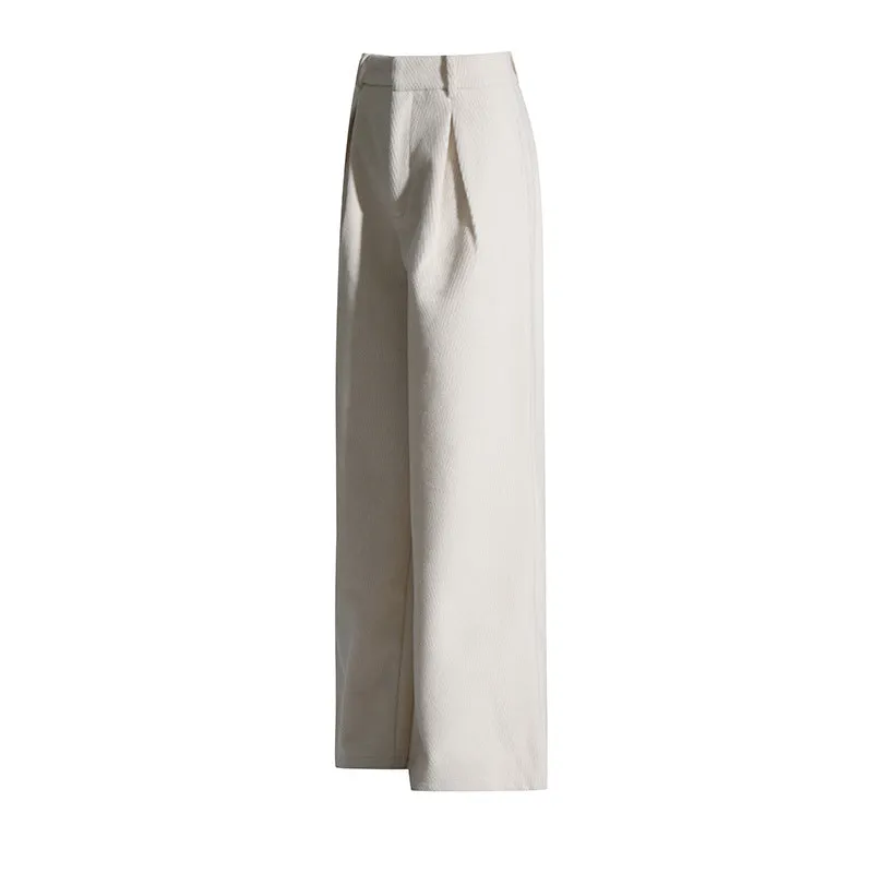 Loose Boning Corset Cropped Top Pants Two Piece Set