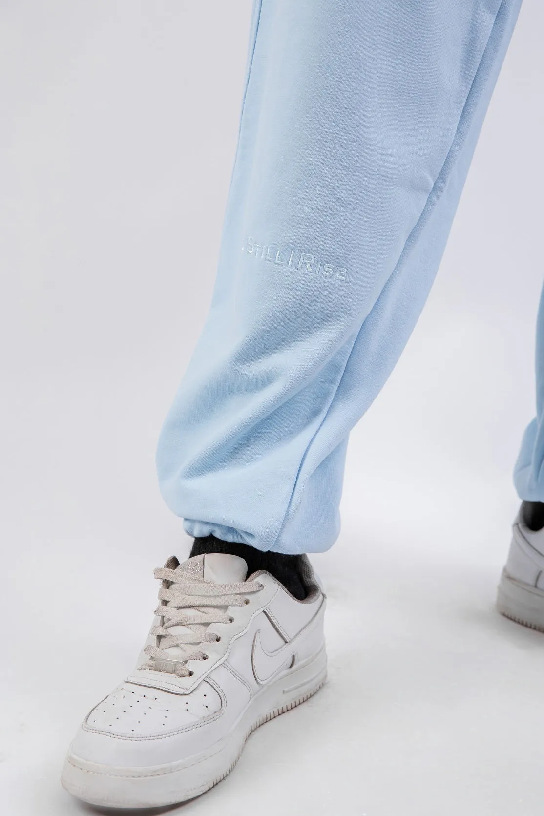 Loose Drawstring Sweatpants-Denim Dream