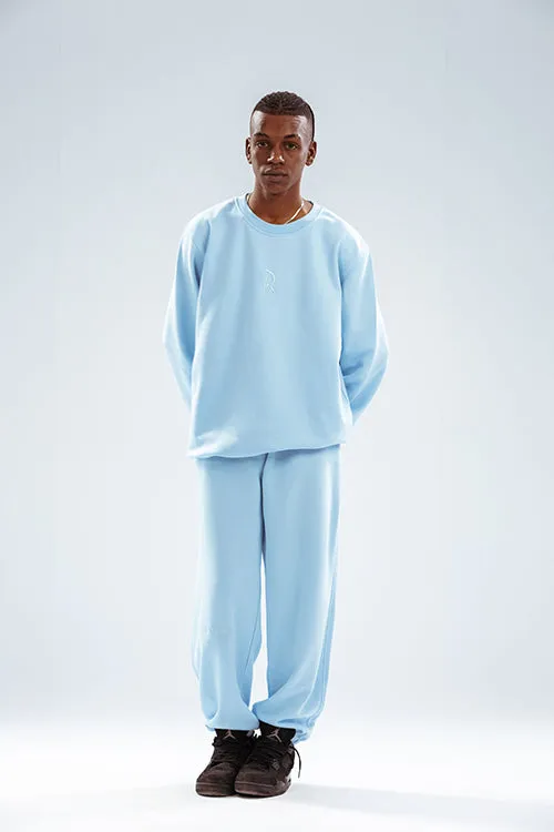 Loose Drawstring Sweatpants-Denim Dream